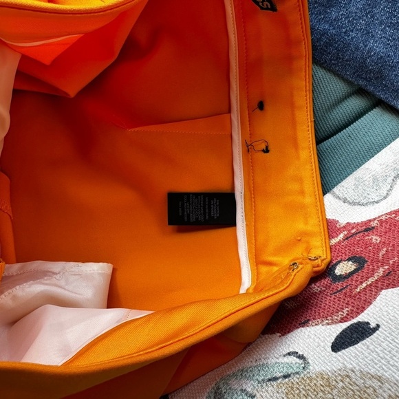 Express High Waist Orange Shorts Tailored Design - Picture 6 of 6